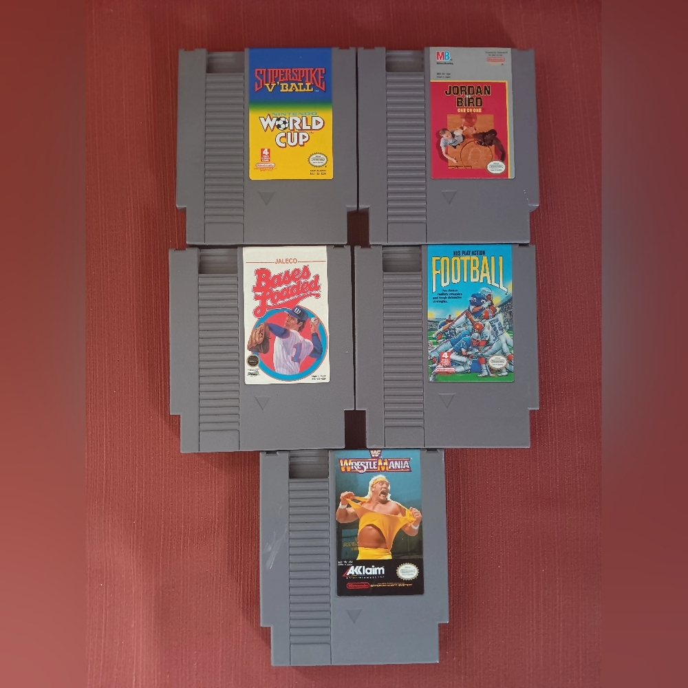 Lot of 5 Nintendo NES Games.